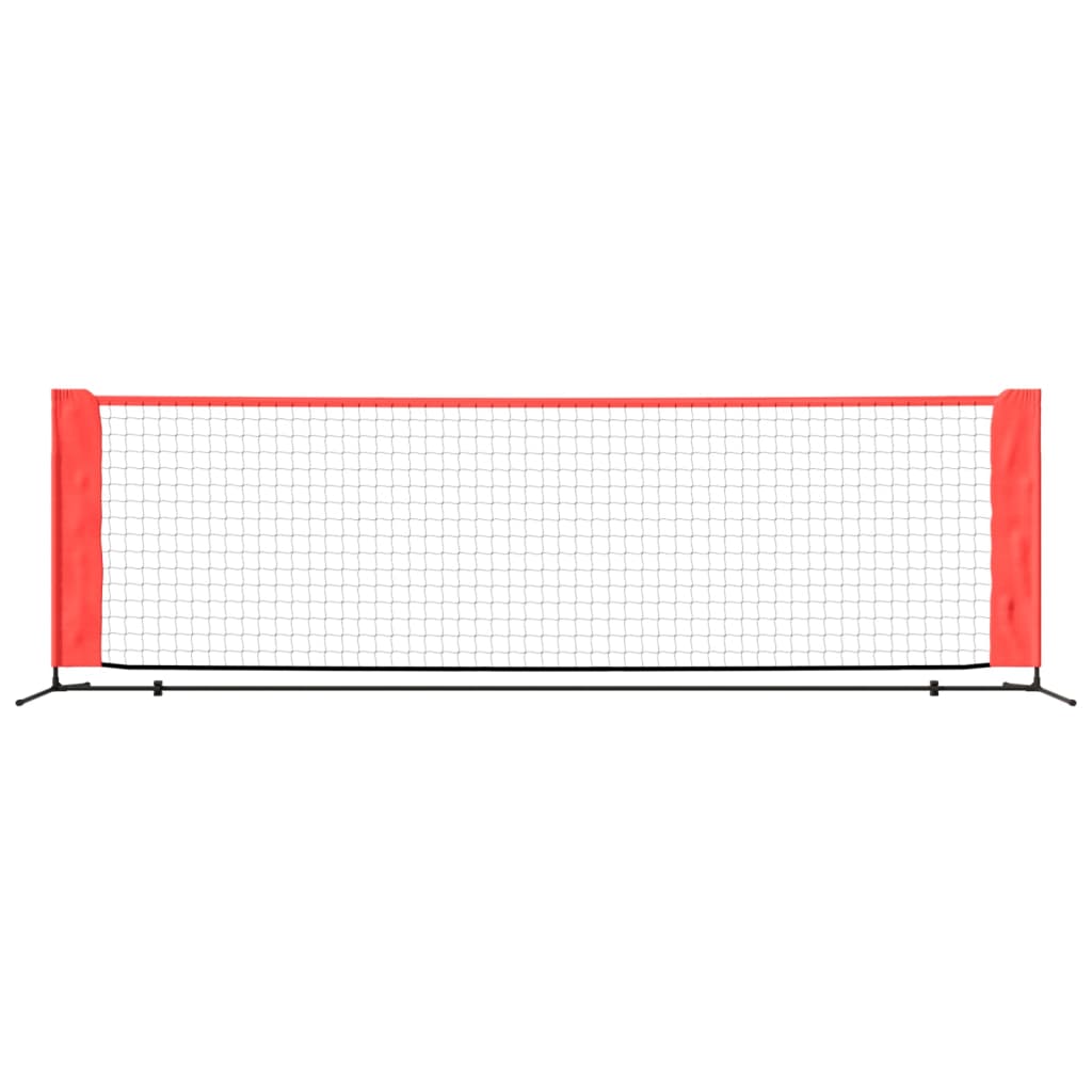 Vidaxl tennisnet 300x100x87 cm Polyester noir et rouge