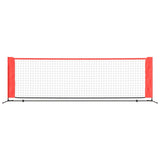 Vidaxl tennisnet 300x100x87 cm polyester zwart en rood