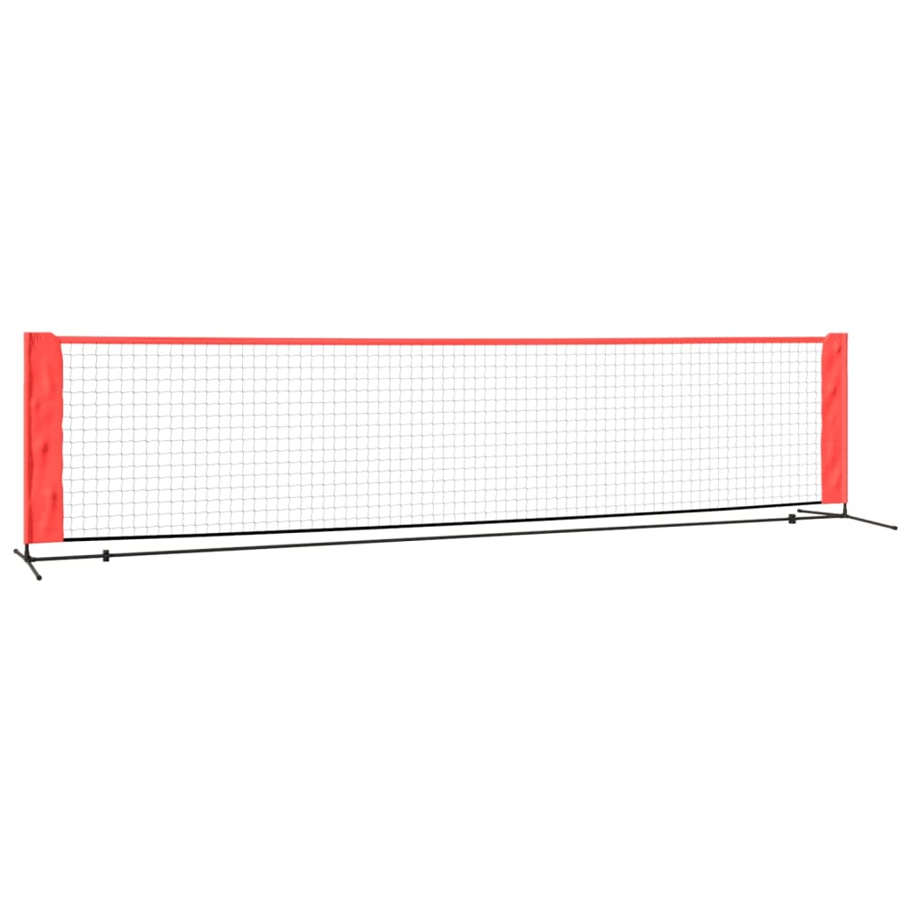 Vidaxl Tennisnet 400x100x87 cm polyester svart og rødt