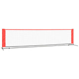 Vidaxl tennisnet 400x100x87 cm polyester zwart en rood