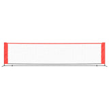 Vidaxl tennisnet 400x100x87 cm polyester zwart en rood