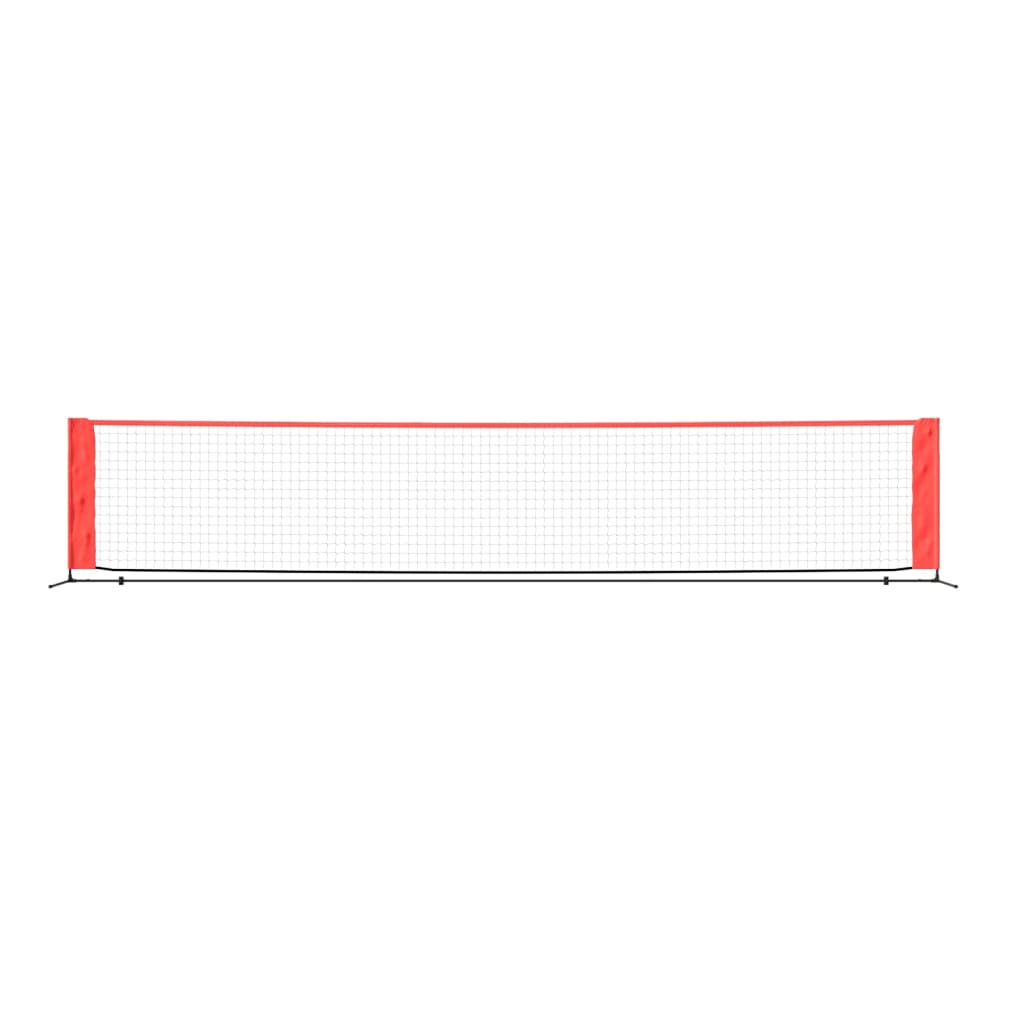 Vidaxl TennisNet 500x100x87 cm Polyester Black and Red