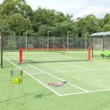 Vidaxl Tennisnet 500x100x87 cm Polyesterschwarz und Rot