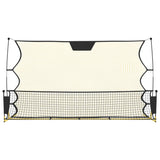 Vidaxl football reboundnet 183x85x120 cm polyester black and yellow