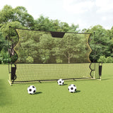 Vidaxl Football Remoundnet 183x85x120 cm poliestere nero e giallo