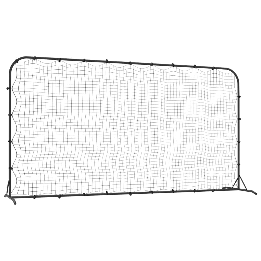 Vidaxl Football Rebounder 366x90x183 cm HDPE sort