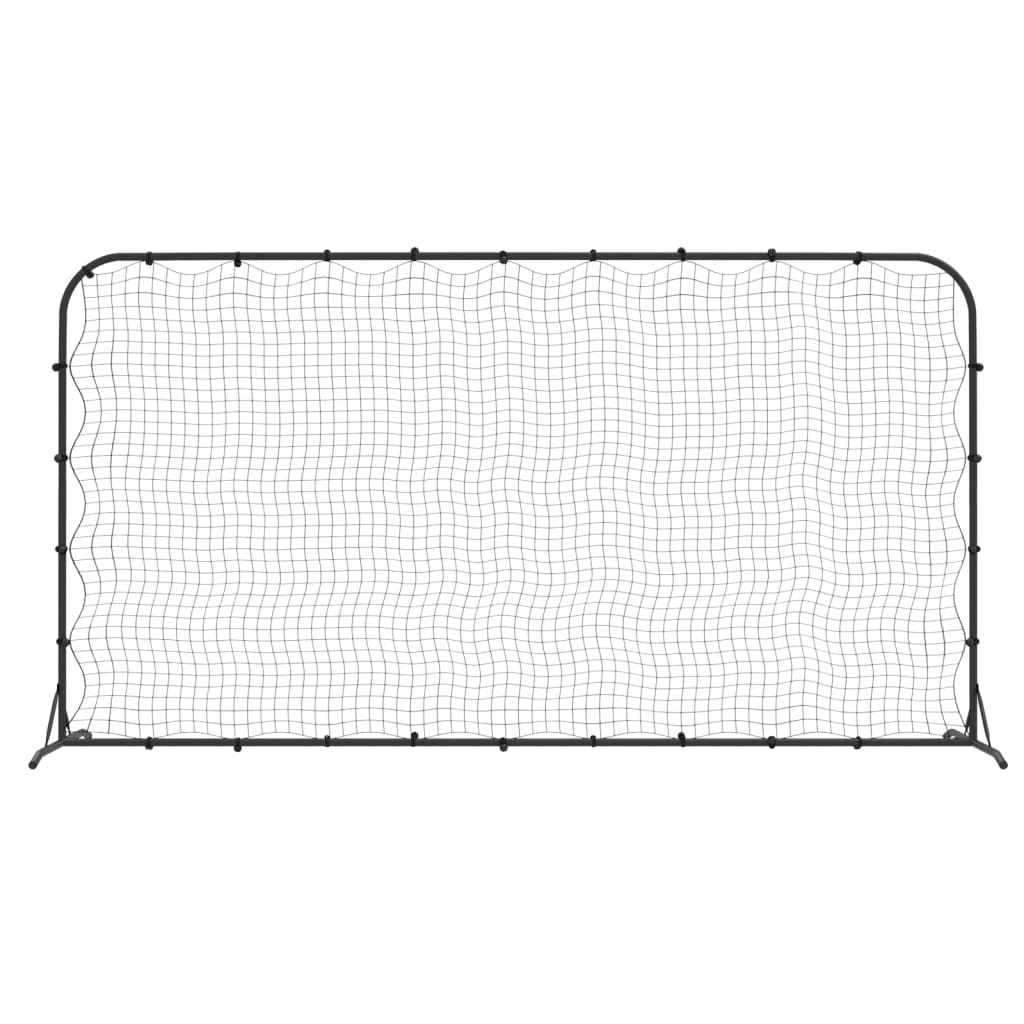 Vidaxl Football Rebounder 366x90x183 cm HDPE Black