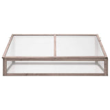 Vidaxl broeikas 110x56x39 cm vurenhout grijs