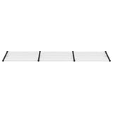 Vidaxl deurluifel 358,5x90 cm polycarbonaat zwart en transparant