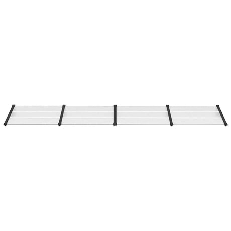 Vidaxl deurluifel 396x90 cm polycarbonaat zwart en transparant