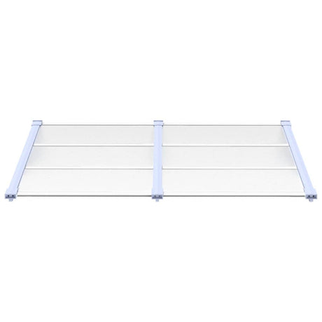 Vidaxl deurluifel 152,5x90 cm polycarbonaat grijs en transparant