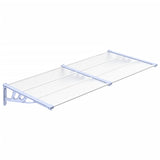 Vidaxl Dier Canopy 199X90 cm Polycarbonat Gro a transparent