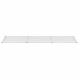 Vidaxl deurluifel 358,5x90 cm polycarbonaat grijs en transparant