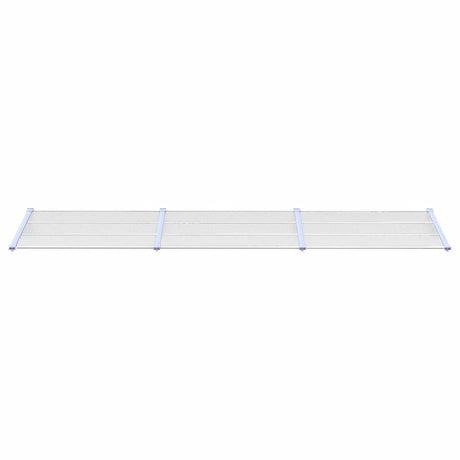Vidaxl deurluifel 358,5x90 cm polycarbonaat grijs en transparant