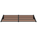 Vidaxl deurluifel 199x90 cm polycarbonaat zwart