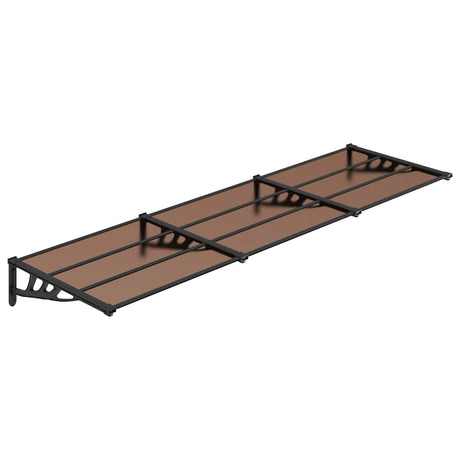 Vidaxl deurluifel 297,5x90 cm polycarbonaat zwart