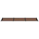 Vidaxl deurluifel 358,5x90 cm polycarbonaat zwart