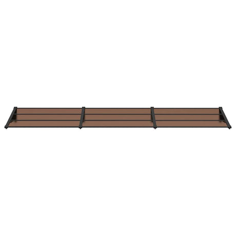 Vidaxl deurluifel 358,5x90 cm polycarbonaat zwart
