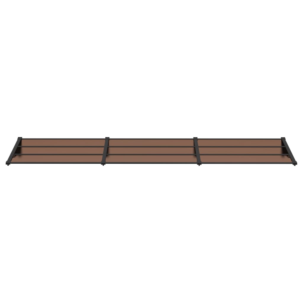 Vidaxl -Tür -Baldachin 358,5 x 90 cm Polycarbonat Schwarz