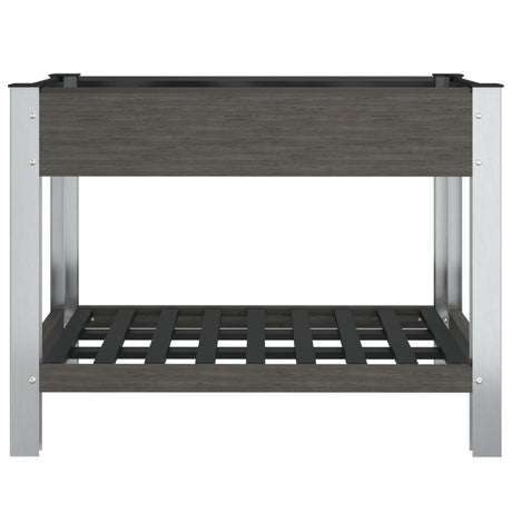 Vidaxl plantenbak verhoogd met schap 100x50x75 cm hkc
