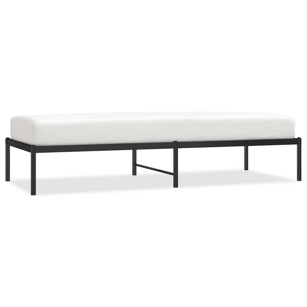Vidaxl bedframe metaal zwart 75 x 190 cm