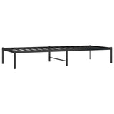 Vidaxl bedframe metaal zwart 75 x 190 cm