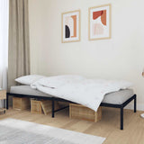 Vidaxl bedframe metaal zwart 90x200 cm