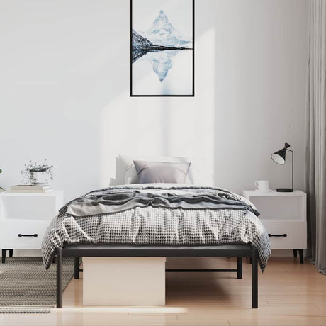 Vidaxl bedframe metaal zwart 100x190 cm