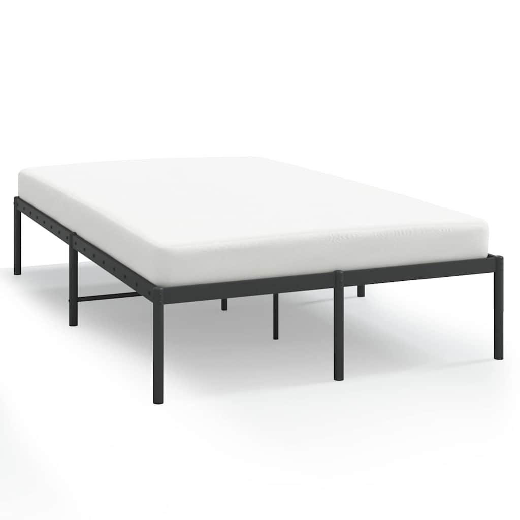 Vidaxl bedframe metaal zwart 135x190 cm