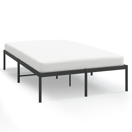 Vidaxl bedframe metaal zwart 135x190 cm