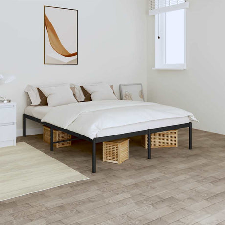 Vidaxl bedframe metaal zwart 160x200 cm