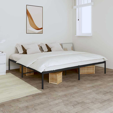 Vidaxl bedframe metaal zwart 180x200 cm