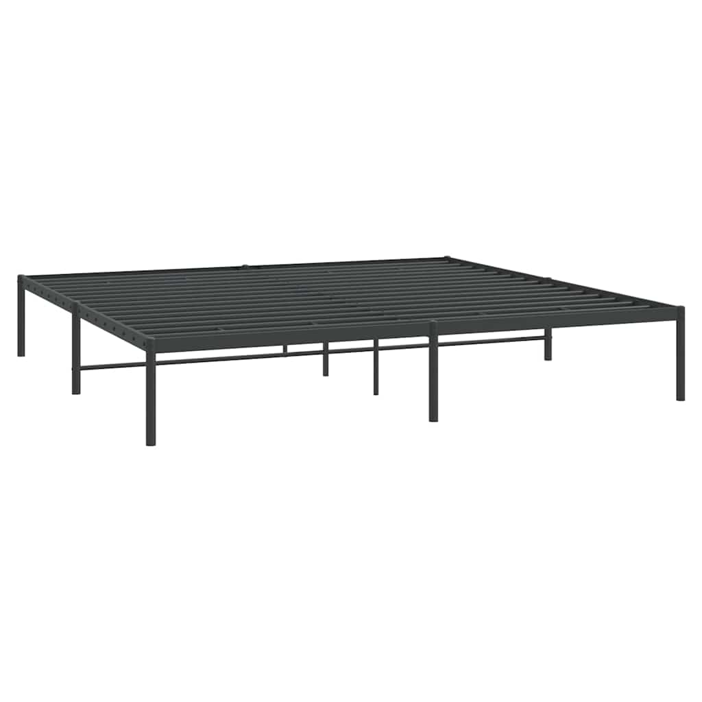 Vidaxl bedframe metaal zwart 183x213 cm