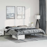 Vidaxl bedframe metaal zwart 183x213 cm