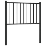 Vidaxl vervangend hoofdbord metaal zwart 75 cm