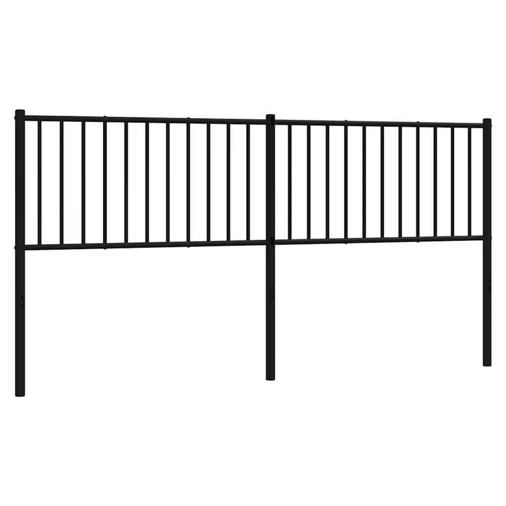 Vidaxl vervangend hoofdbord 180 cm metaal zwart