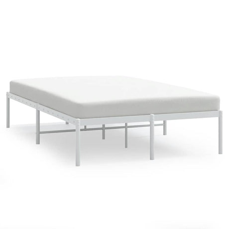 Vidaxl bedframe metaal wit 120x190 cm