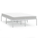 Vidaxl bedframe metaal wit 120x200 cm