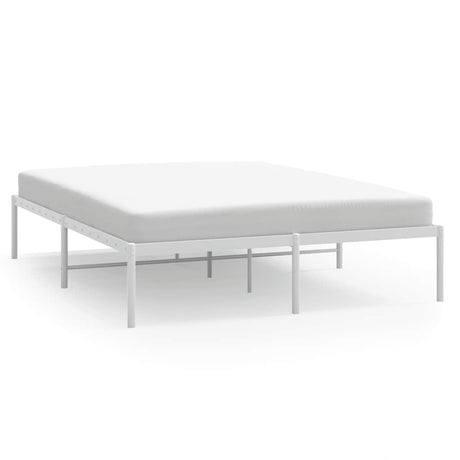Vidaxl bedframe metaal wit 140x200 cm