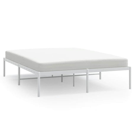 Vidaxl bedframe metaal wit 160x200 cm
