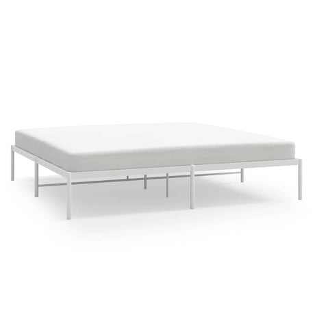 Vidaxl bedframe metaal wit 180x200 cm