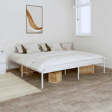 Vidaxl bedframe metaal wit 180x200 cm