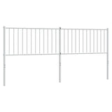 Vidaxl vervangend hoofdbord metaal wit 193 cm