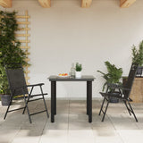 Vidaxl opklapbare stoelen, 2 stuks, gemêleerd grijs, staal en textilene.