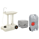 Vidaxl Camping toilet and Washbasin with Water Tank