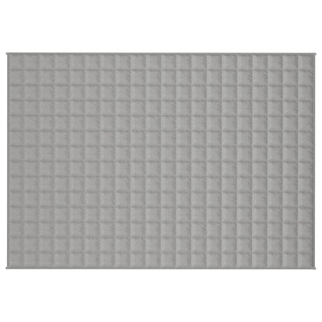 Vidaxl verzwaringsdeken 135x200 cm 10 kg stof grijs