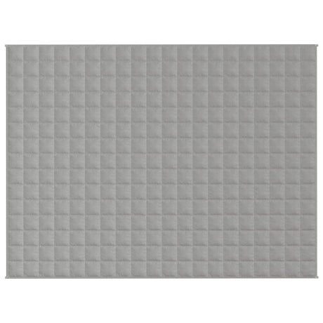 Vidaxl verzwaringsdeken 152x203 cm 7 kg stof grijs