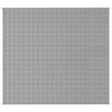 Vidaxl verzwaringsdeken 200x220 cm 9 kg stof grijs