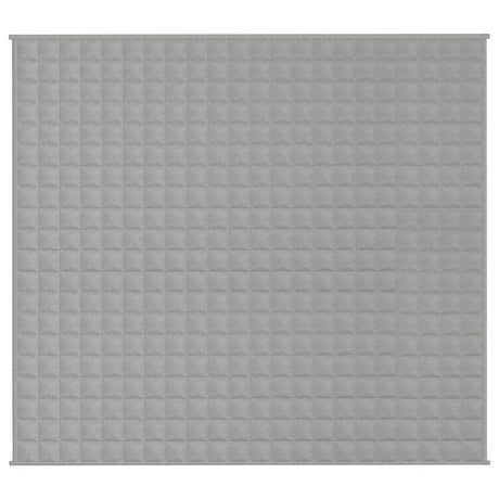 Vidaxl verzwaringsdeken 200x220 cm 9 kg stof grijs