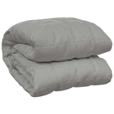 Vidaxl verzwaringsdeken 200x220 cm 13 kg stof grijs